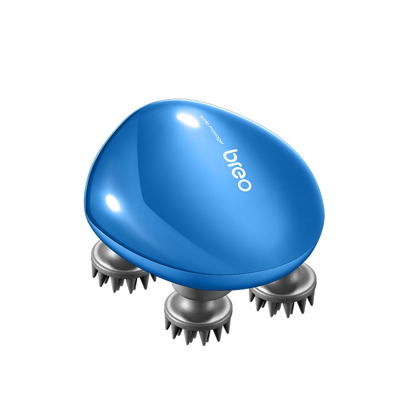 倍轻松(breo)头部按摩器Scalp Mini头皮按摩仪龙爪手按摩爪蓝色版头部护理器