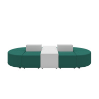 皮尔安德森意办公沙发布艺休闲背靠背酒店幼儿园银行医院服装婚纱店商务等候区三人位商场客户休息区沙发定制