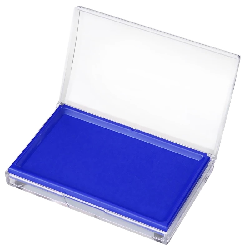 得力9864快干印台 蓝色