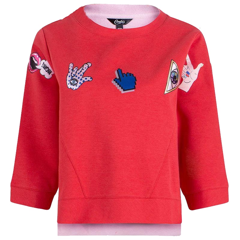 拉夏贝尔Candie's秋装显瘦新款韩版宽松嘻哈学院风潮卫衣30071028