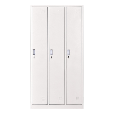 铭威盾加厚三门钢制更衣柜员工柜铁皮职工储物柜带锁存包柜鞋柜多门柜子三门钢制更衣柜
