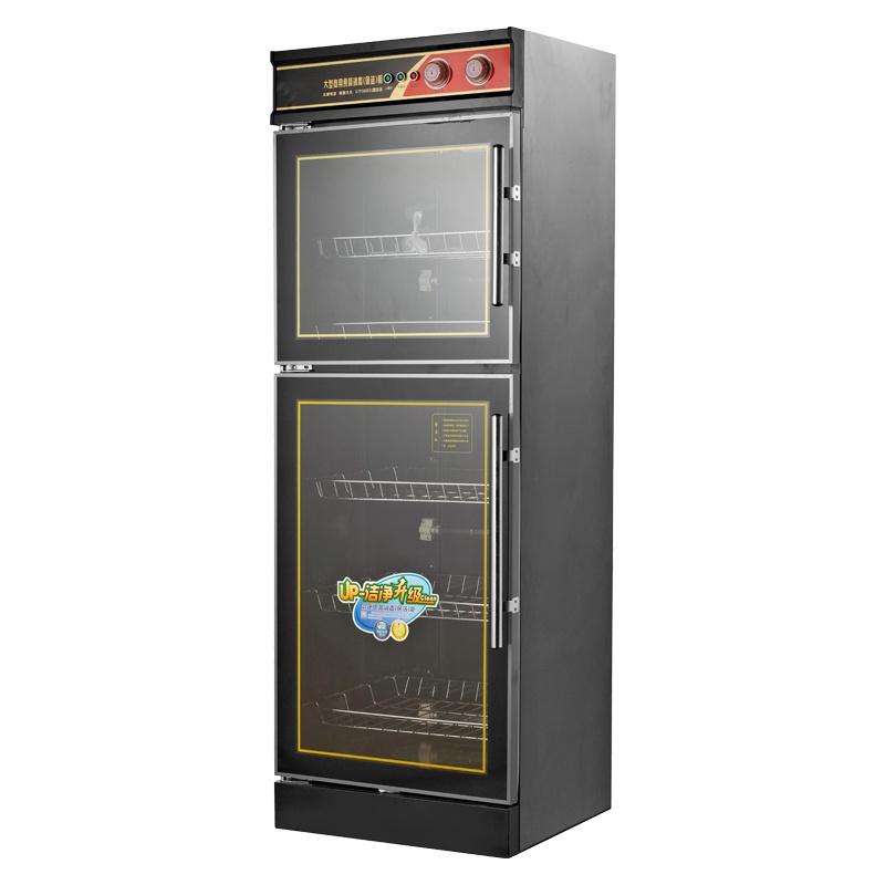 而派380L上下门黑珍珠消毒柜商用 碗碟杯子密胺家用厨房消毒碗柜 红外线中温烘干 饭店食堂餐馆饭堂餐厅大排档餐具消毒柜