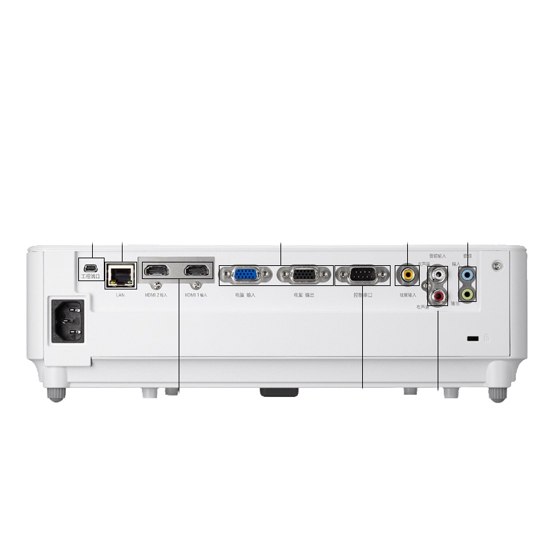 NEC NP-V333W+ 办公家用投影机投影仪 包幕布安装