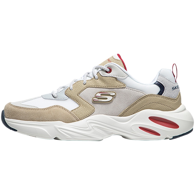 Skechers斯凯奇男鞋休闲鞋新款复古时尚熊猫鞋厚底运动鞋237236