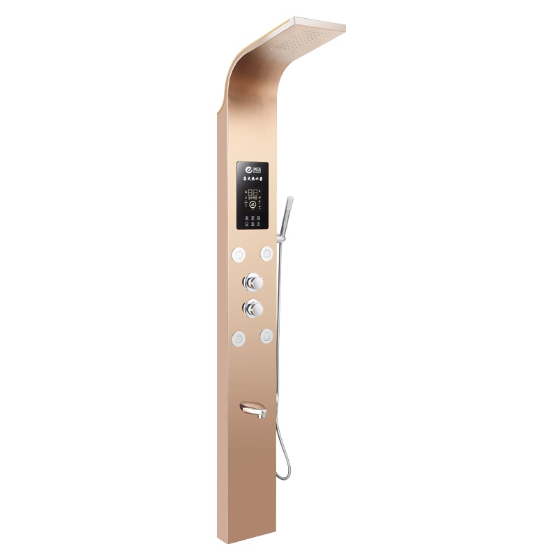 润迅H19A款即热集成热水器急速恒温不锈钢淋浴屏 标价不含节能盘