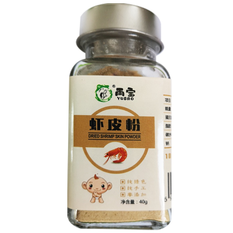 谢雨宝(Xie Yu Bao)婴儿虾皮粉无盐(瓶装40克)非宝宝肝粉婴儿调味特级淡干虾皮