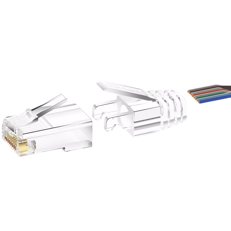 松纳 超五类网线 CAT5e类千兆网络连接线 工程家用电脑宽带监控非屏蔽8芯双绞成品跳线 3米 (蓝)