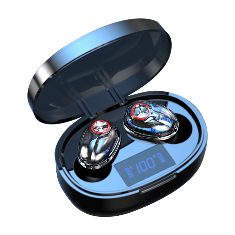 AEITTO T12真无线蓝牙耳机TWS 游戏音乐运动入耳式 适用于苹果/华为/荣耀/oppo/vivo/小米 黑色