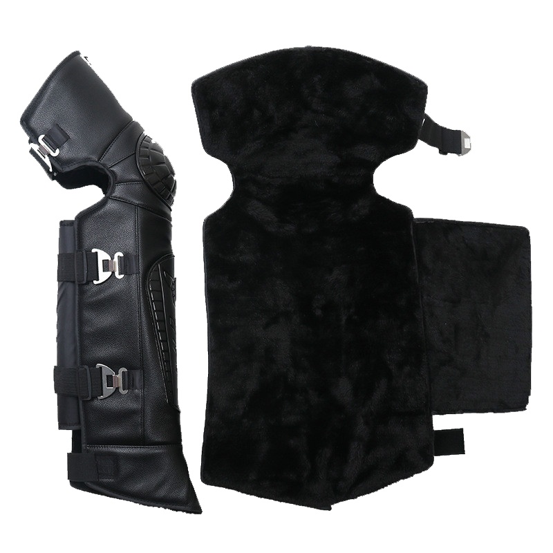 护膝保暖加长护腿护膝加厚男冬季防寒电动车护膝摩托车护膝专业护具