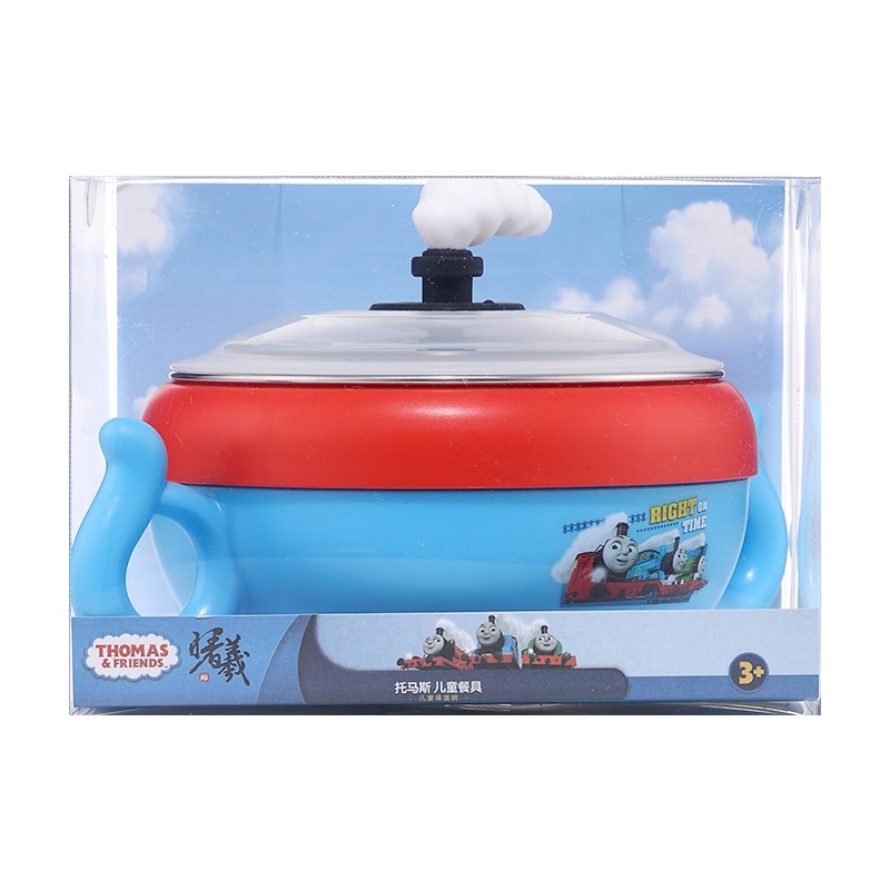 托马斯宝宝餐具儿童套装注水保温碗婴儿不锈钢吸盘碗防摔卡通可爱FU-20-9426TM