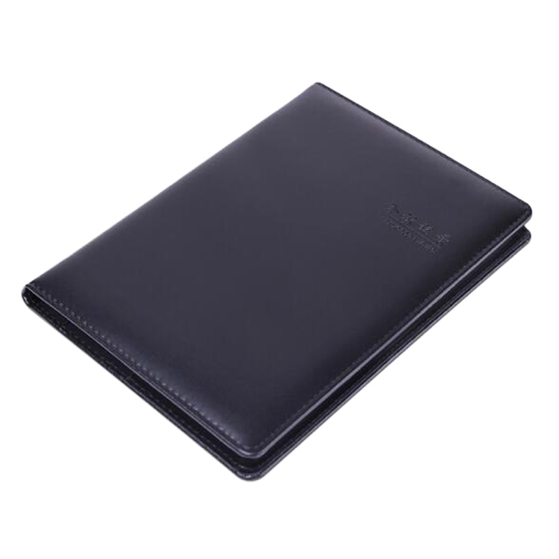 得力(deli)25K80张基础款会议记录皮面本 黑7950