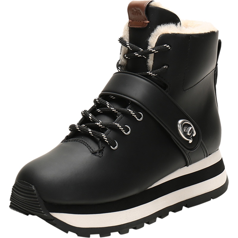 COACH 蔻驰 奢侈品 女士橡胶运动鞋休闲鞋加绒短靴 G4299