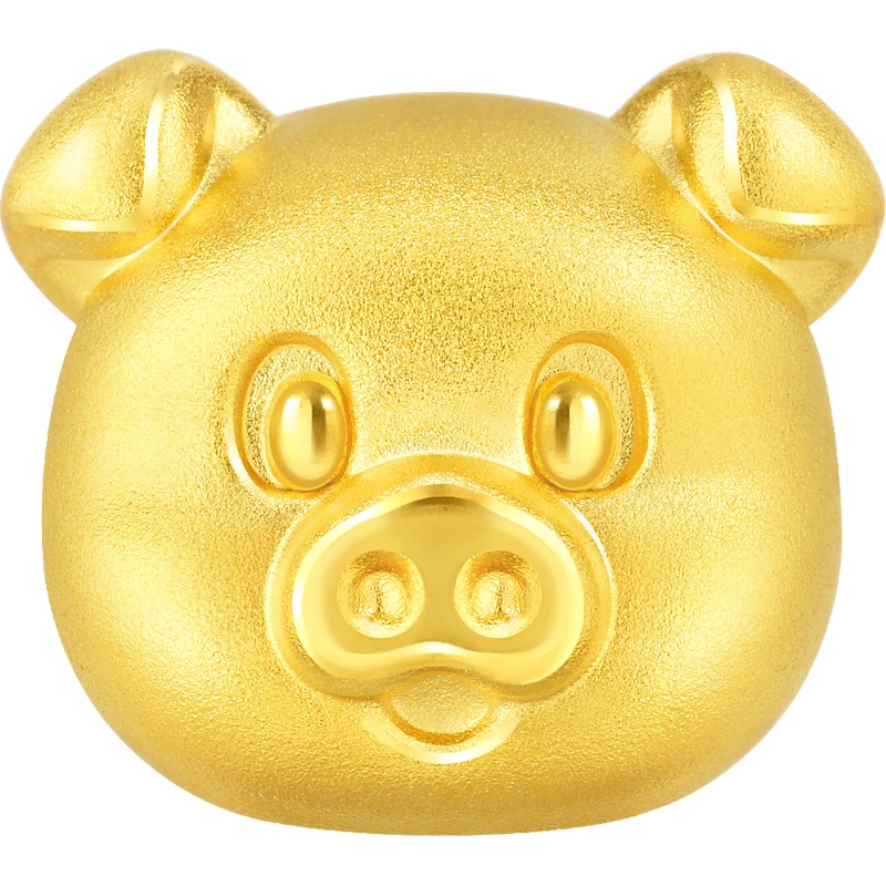 周生生(CHOWSANGSANG)黄金(足金)Charme串珠系列小猪转运珠 90704C 定价