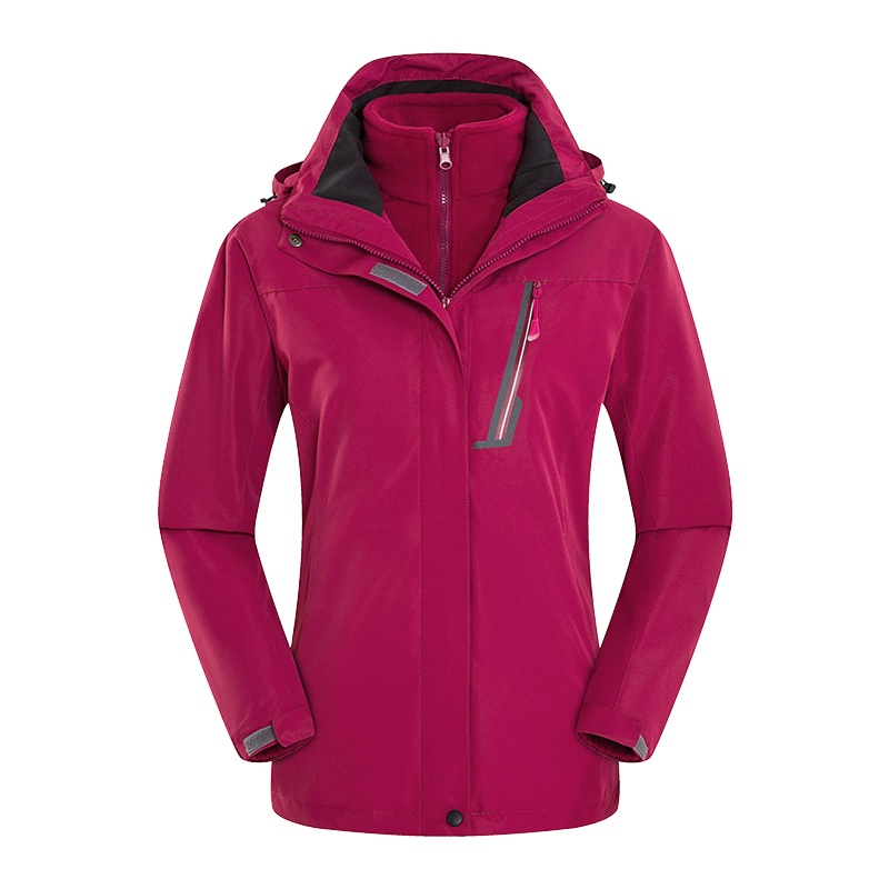 三极户外(Tripolar) TP6321 冲锋衣女款两件套防风防水户外服保暖透气纯色三合一工作服外套