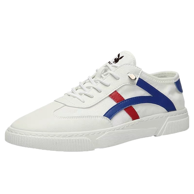 playboy花花公子男鞋2020夏季新款帆布透气潮流男士休闲百搭小白潮鞋运动帆布板鞋