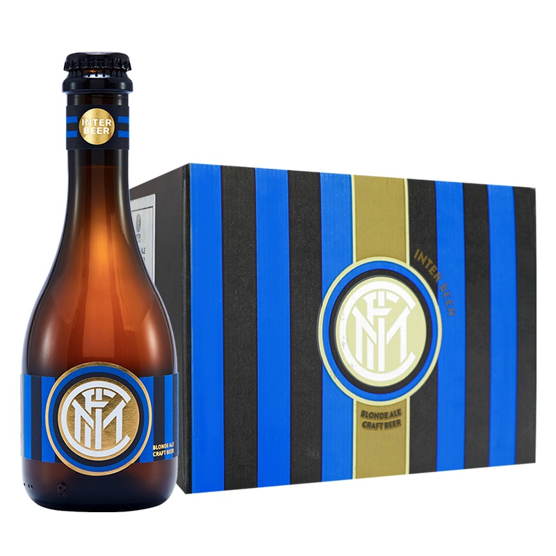 意大利原装进口国际米兰手工精酿啤酒Inter Beer 12.5度麦芽酿造330ml*12瓶整箱装