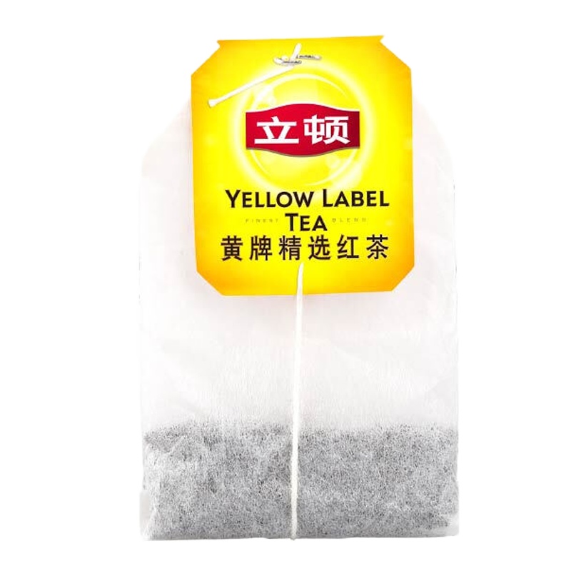 立顿Lipton 奶茶原料 红茶 茶叶 黄牌精选红茶50包*6盒