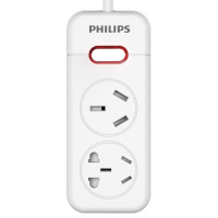 飞利浦(Philips)SPS1512Z/93二位总控全长3米大功率16A新国标带保护门线芯加粗插座插线板接线板白色