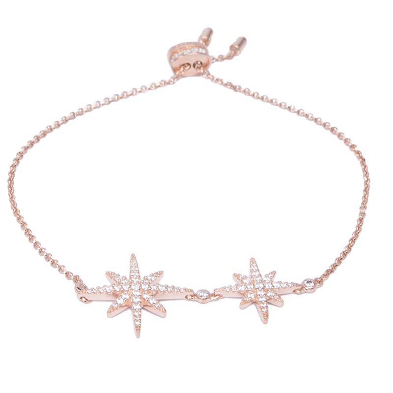 APM MONACO 女士925银锆石手链玫瑰金色 RB3325OX