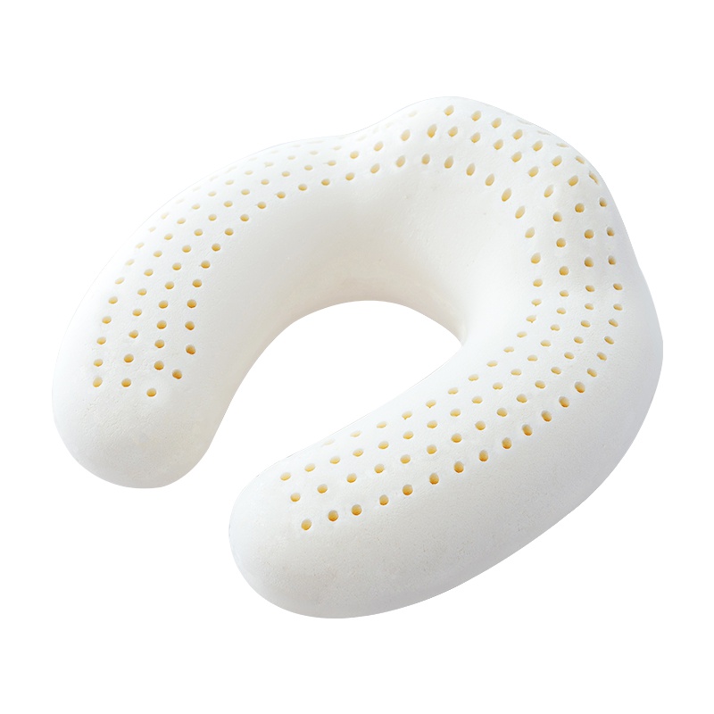 北极绒(Bejirog)泰国进口天然乳胶U型枕头汽车枕飞机枕午睡枕车用乳胶枕含双层枕套及枕芯