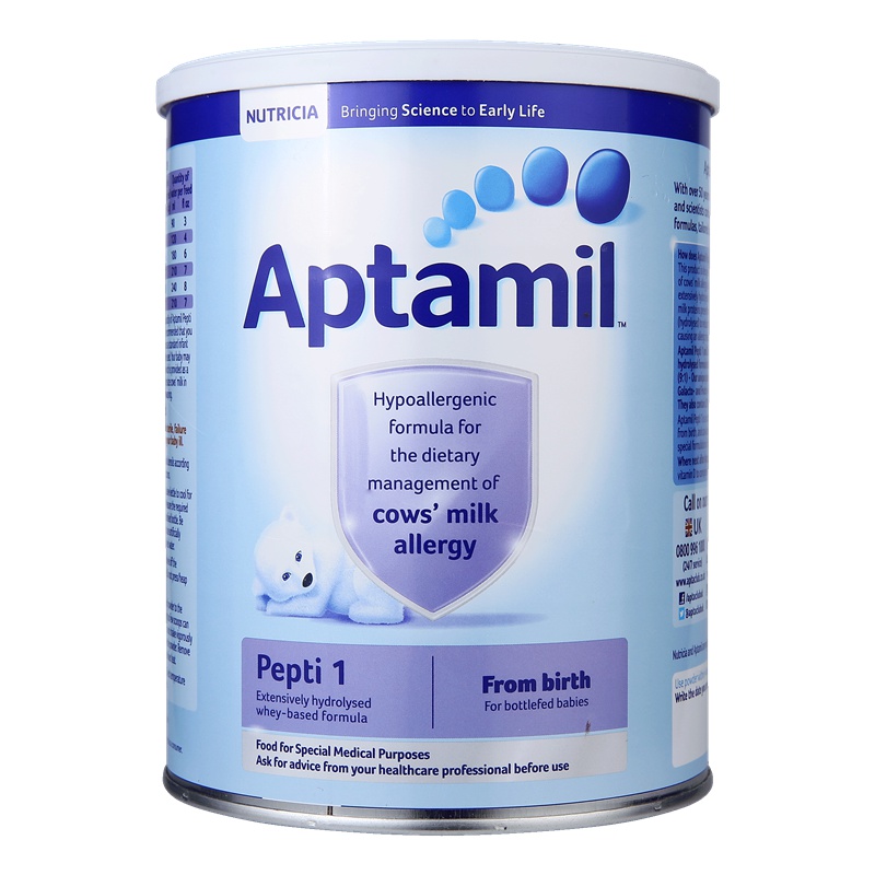 原装进口英国爱他美Aptamil深度水解Pepti婴幼儿特殊配方奶粉1段0-6月800克