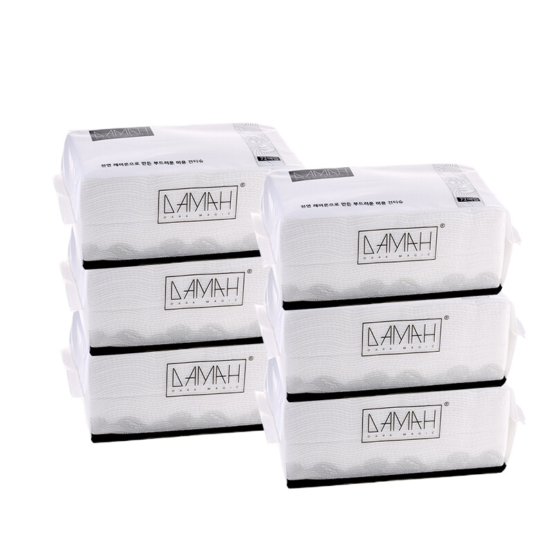 DAMAH黑魔法洗脸巾李佳琦一次性洁面巾加厚抽取式棉柔巾 6包装