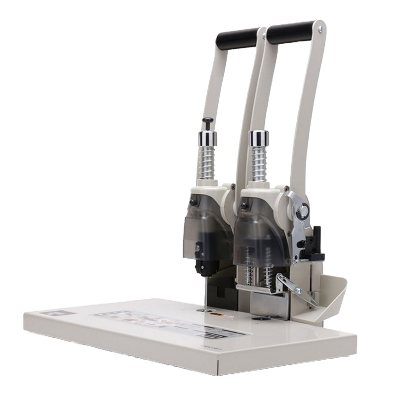 得力(deli)T502省力型财务凭证装订机 白色 财务装订机 铆管装订机 打孔机 热熔装订机 办公用品