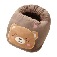 壹志电热暖脚宝家用插电暖脚器捂脚保暖足调温可拆洗毛绒加热暖脚垫办公室电暖鞋男女学生卡通取暖冬季烤脚发热鞋垫 可爱熊