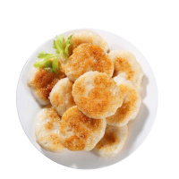 [满150减60]千渔旺手工墨鱼饼1000g 速冻海鲜制品海鲜饼炸鱼饼墨鱼饼 火锅烧烤食材500g/袋