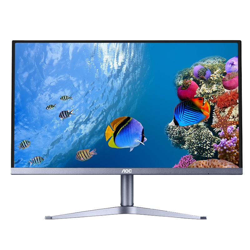 AOC显示器 23.8英寸电脑显示器 IPS广视角硬屏 75Hz刷新爱眼低蓝光 台式机显示屏幕 24B1XH5