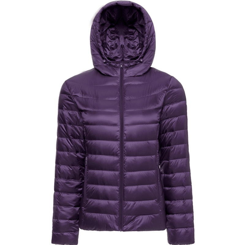 波司登新款短款羽绒服女轻薄连帽冬中老年妈妈装