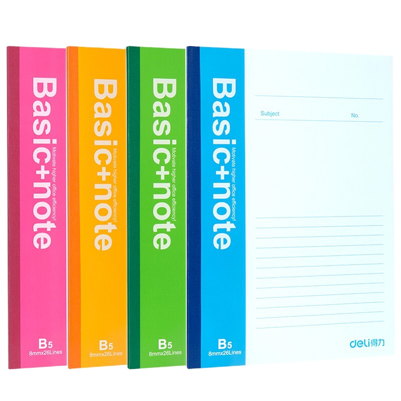 得力 7663 无线胶装 记事本/笔记本/日记本子 24本装