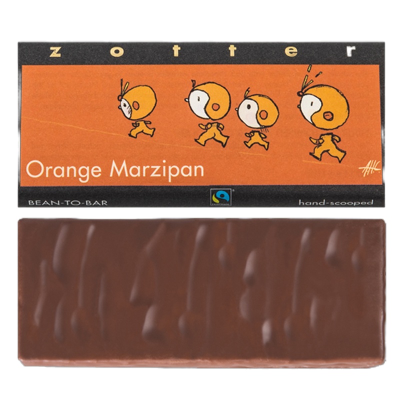 Zotter香橙软糖纯工夹层巧克力70g