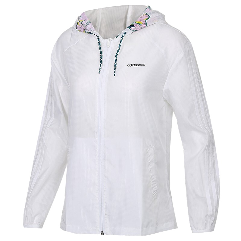 阿迪达斯（adidas）女款休闲跑步健身皮肤风衣外套EJ7090/DY8641