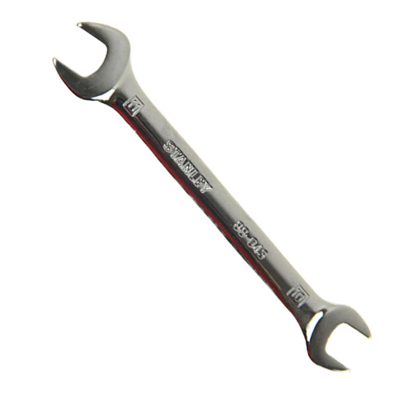 史丹利(Stanley)公制精抛光双开口扳手10x11mm 88-043-1-22