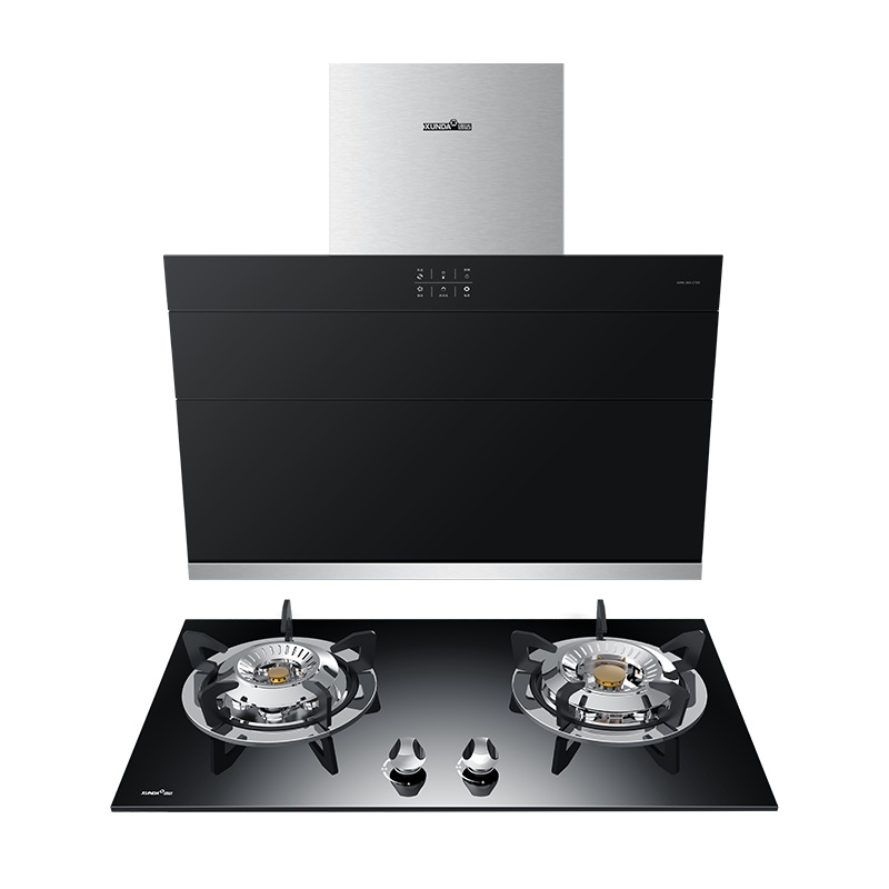 迅达抽油烟机CT59+NB8317B大吸力侧吸烟机灶具套餐自动清洗家用天然气