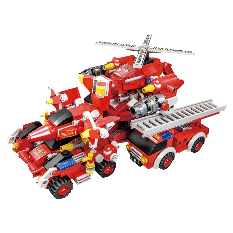 奥迪双钻 维思积木 多功能救援消防车 HA385601