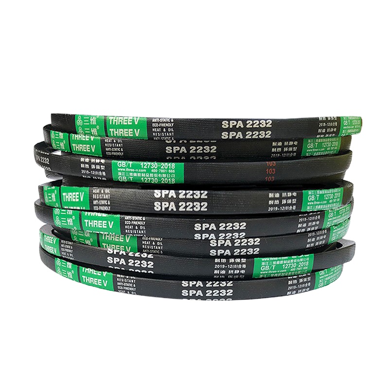 三维(THREEV) 动力传动橡胶工业皮带 高速防滑窄型包布V带SPA型三角带 SPA1582