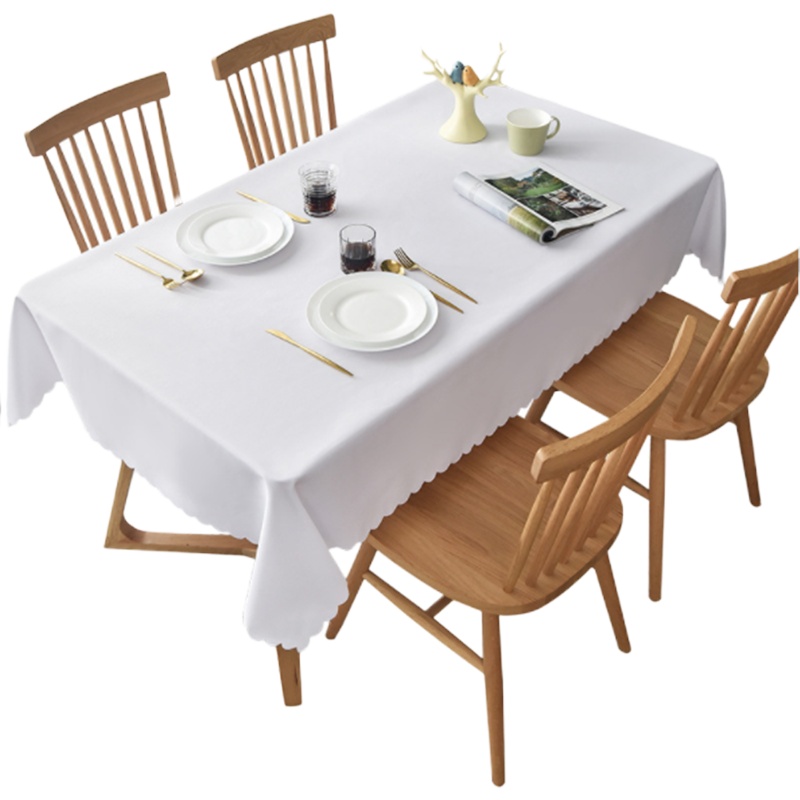 家用桌布纯色会议长方形台裙