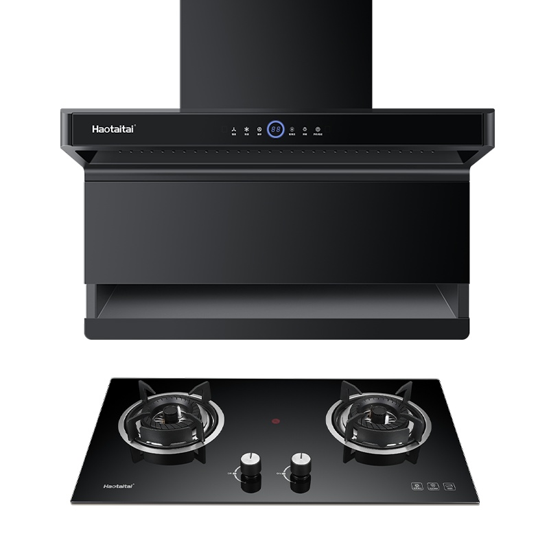 Haotaitai好太太油烟机灶具套装家用厨房顶侧双吸7字机FJ1+2309A燃气灶4.5kw烟灶套餐组合(液化气)