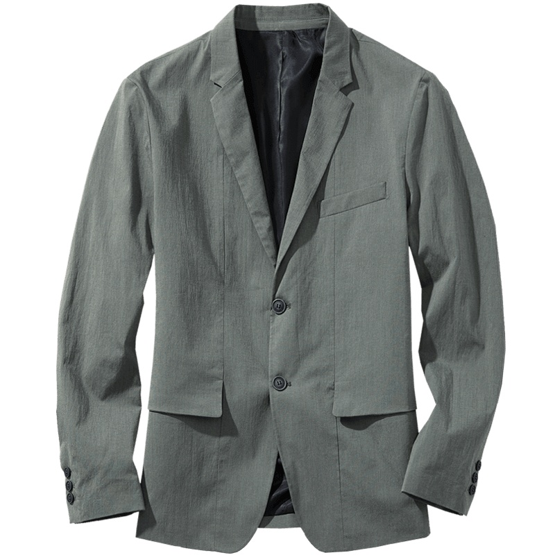 千纸鹤青年休闲纯色便西男士 2019年春季新款韩版西服外套男35091