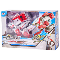 巨神战击队4之轨道先锋儿童变形玩具热浪战机王轨道先锋列车三合一变形男孩玩具 536623豪华版 轨道先锋裂虎号