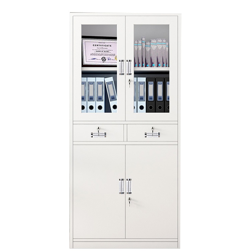 精班家具简约款式铁皮柜资料柜档案柜储物柜中二斗文件柜CF-1380WJG