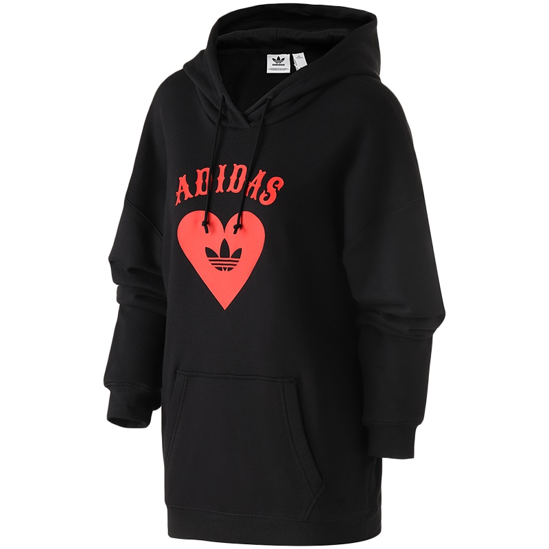 adidas阿迪达斯三叶草女装爱心款运动服卫衣套头衫FH8565