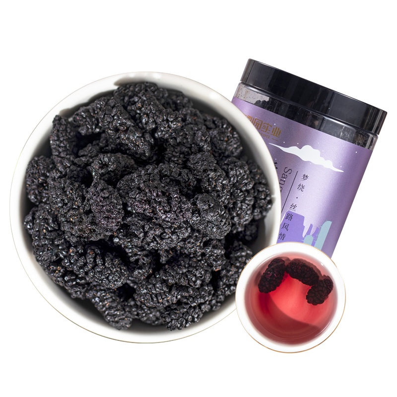 丰凯园桑葚干无沙黑桑葚 200g/罐 非特级免洗即食新疆桑葚干野生泡水泡酒拍1发3