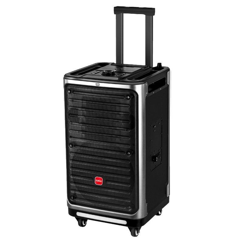 万利达(malata)M+9811 12英寸广场舞声卡音响蓝牙拉杆音箱户外便携式音响大功率低音炮带无线麦克风一体机