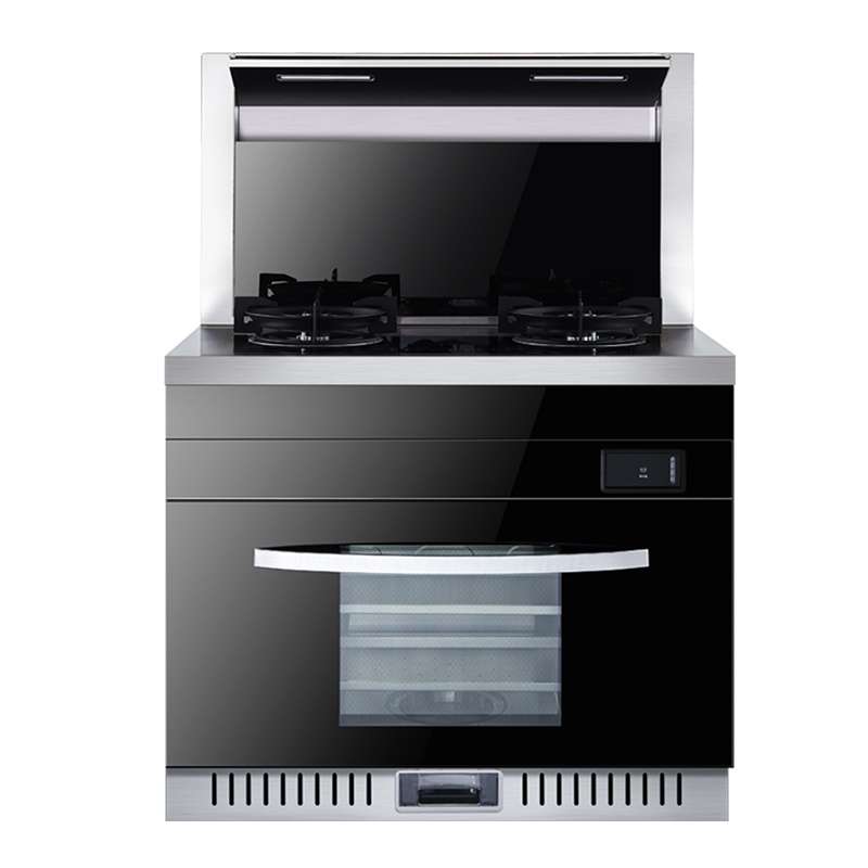 尊威集成灶一体式家用消毒柜蒸烤箱自动清洗侧吸式下排式|蒸烤消触摸款J20(液化气)