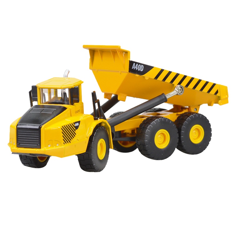 彩珀工程车88395卸斗车合金翻斗车卸斗车仿真模型玩具男孩宝宝礼物