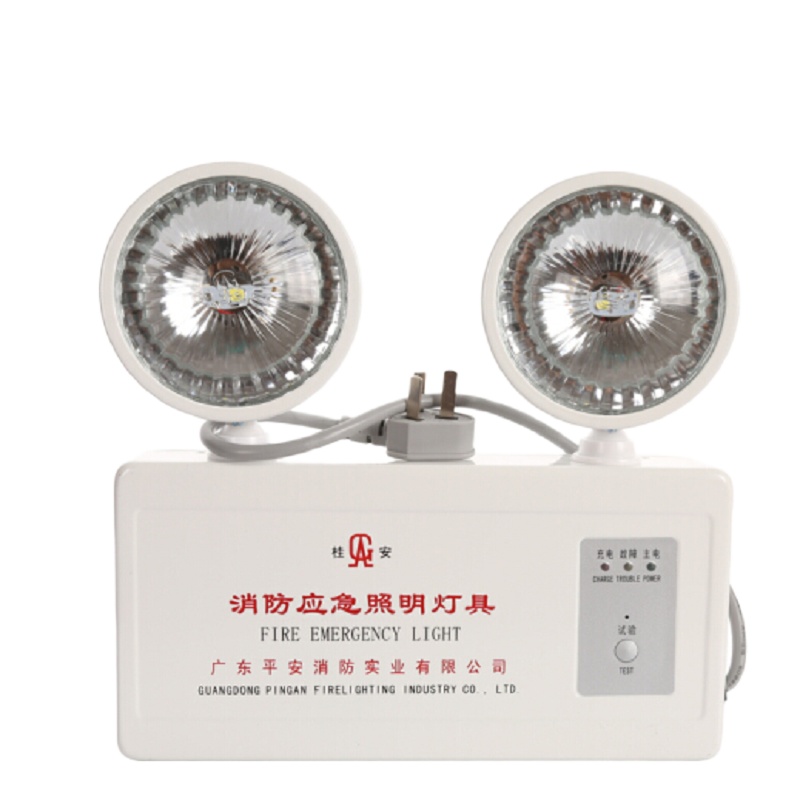 消防应急灯桂安 PA-ZFZD-E2W-DT1(新国标消防双头应急灯 办公室学校家庭商场医院楼道应急 2年保)