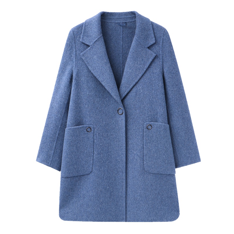 恒源祥女士毛呢大衣秋冬季款妈妈装显瘦羊毛呢外套